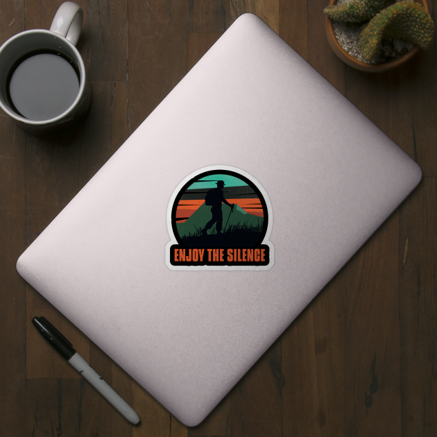 Enjoy the Silence | Retro Hiking Adventure Design for Nature Lovers by Stylecombinator